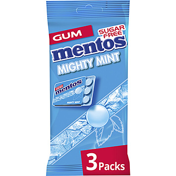 Mentos Gum gum mighty mint 3-pack 54g
