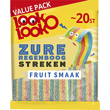 Look-O-Look Sure regnbuestreger frugtsmag 200g
