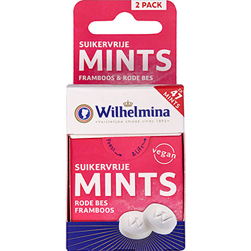 Wilhelmina Mints raspberry redcurrant sugar-free 60g