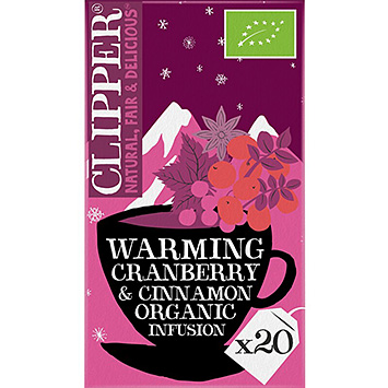 Clipper Warming cranberry & cinnamon organic 40g