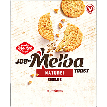 Van der Meulen Melba toast natural rounds 90g