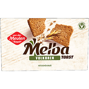 Van der Meulen Melba toast whole wheat 120g