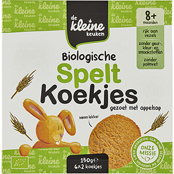 De Kleine Keuken Ekologiska dinkelkex för bebis 8+ mån 150g