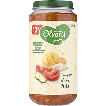 Olvarit Tomate poisson blanc pâtes 12+ mois 250g