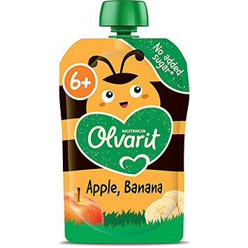 Olvarit Quetschobst 6+ Mon Apfel Banane 100g
