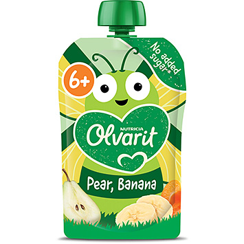 Olvarit Quetschobst 6+ Mon Birne Banane 100g