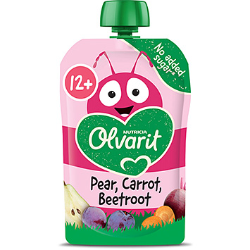 Olvarit Quetschobst 12+ Mon Birne Karotte Rote Bete 100g
