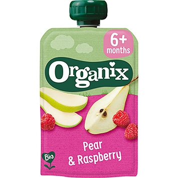 Organix Squeeze fruit pear raspberry 6 mth 100g