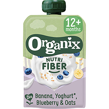 Organix Nutri fiber banan blåbär 12+ mån 100g