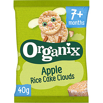 Organix Apple Rice Cake Clouds 7+ Mon 40g