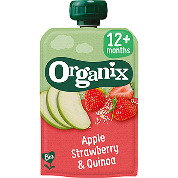 Organix Quetschobst Apfel Erdbeere Quinoa 12+m 100g