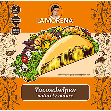 La Morena Coquilles à tacos nature 75g