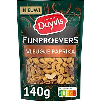 Duyvis Connoisseur paprika cashew & pecan nut 140g