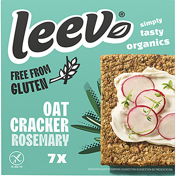 Leev Havrecrackers rosmarin glutenfri 100g