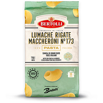 Bertolli Pasta lumache rigate maccheroni n° 173 400g