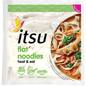 Itsu Flat noodles heat & eat 150g