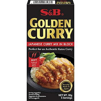 S&B Golden curry Japanese mix hot 92g