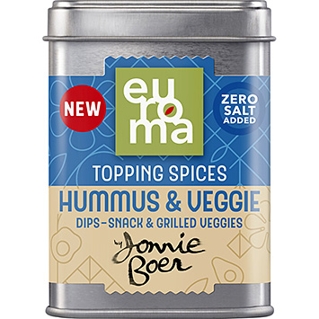 Euroma Topping hummus & veggie by Jonnie Boer 37g