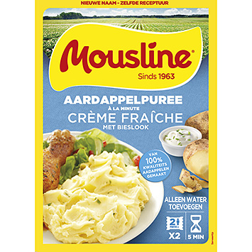 Mousline Aardappelpuree crème fraiche bieslook 186g