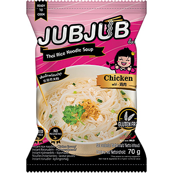 JubJub Instant rice noodle chicken gluten free 70g