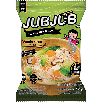 JubJub Instant rice noodle vegetable gluten free 70g
