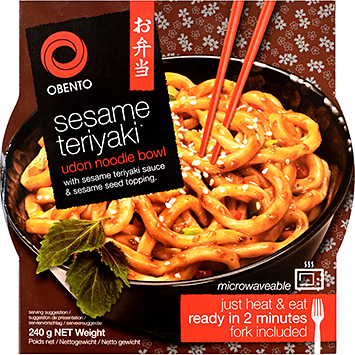 Obento Sesame teriyaki udon noodle bowl 240g