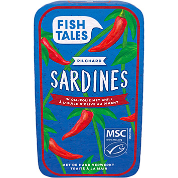 Fish Tales Sardines in olive oil with chili 120g