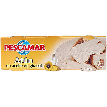 Pescamar Atun Thunfisch in Sonnenblumenöl 3er-Pack 240g