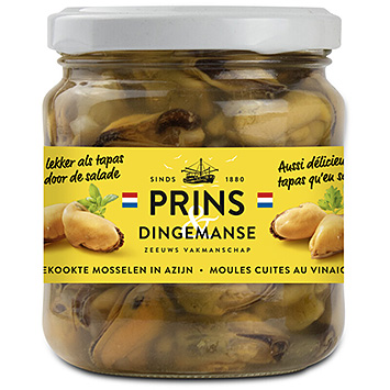 Prins & Dingemanse Cooked mussels in vinegar 210ml