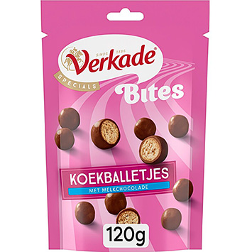 Verkade Bites kagekugler med mælkechokolade 120g