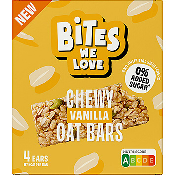 BitesWeLove Chewy oat bars vanilla 120g
