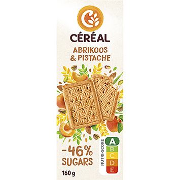 Céréal Apricot & pistachio cookie less sugar 160g