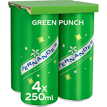 Fernandes Grüner Punsch, 4er-Pack 1000ml