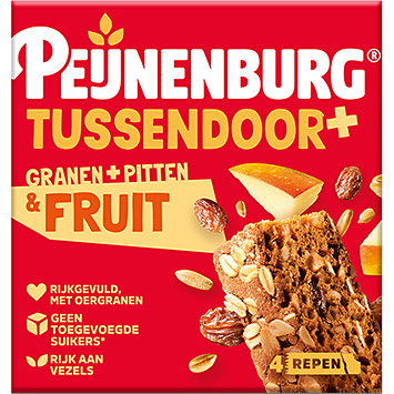 Peijnenburg Snacks+ spannmål, frön och frukt 147g