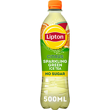 Lipton Ice tea green citrus sparkling no sugar 500ml