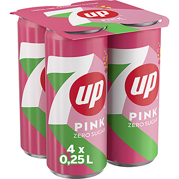 7up Rosa noll socker 4-pack 1000ml