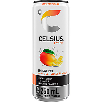 Celsius Geschmacksrichtung: prickelnde Mango-Limonade 250ml