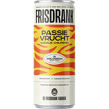 De Frisdrank Fabriek Passionsfrukt, en antydan av chilipeppar 250ml