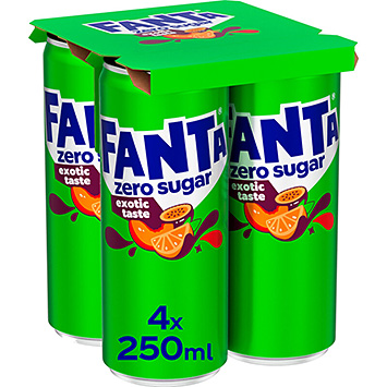 Fanta Exotic zero sugar 4-pack 1000ml