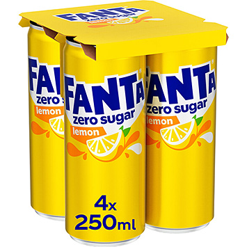 Fanta Zitronen-Zitronensaft, zuckerfrei, 4er-Packung 1000ml