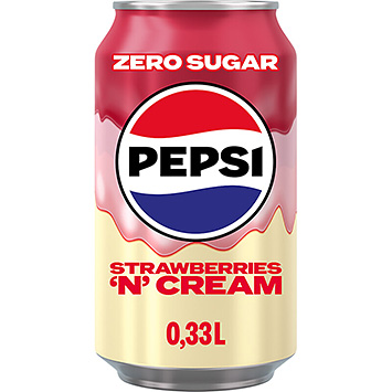 Pepsi Erdbeere mit Sahne, zuckerfrei 330ml