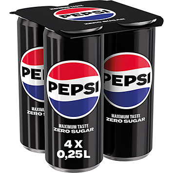 Pepsi 4er-Packung ohne Zucker 1000ml