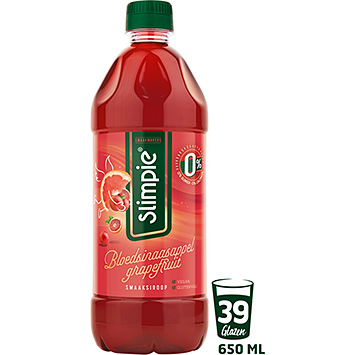 Slimpie Blutorangen-Grapefruit-Sirup 0% 650ml