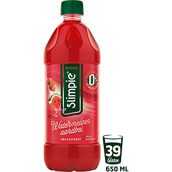 Slimpie Watermelon strawberry syrup 0% sugar 650ml
