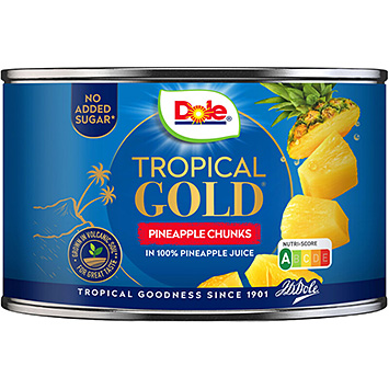 Dole Morceaux d'ananas dorés tropicaux dans du jus 227g