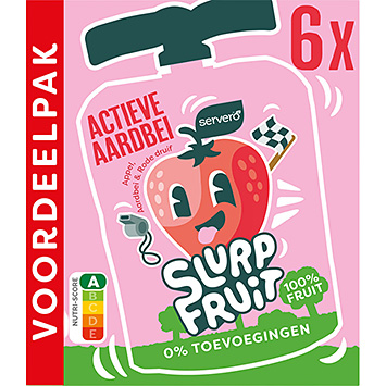 Servero Slurpfruit aktivt jordgubbsvärdepaket 540g