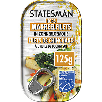 Statesman Huile de tournesol de chinchard 125g