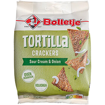 Bolletje Tortilla crackers sour cream & onion 150g