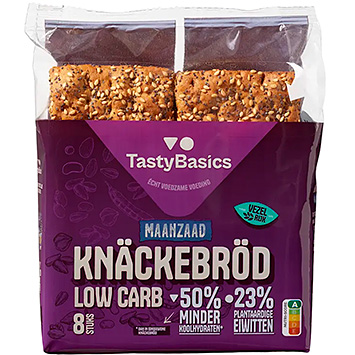 TastyBasics Low carb knäckebröd Maanzaad en sesam 150g