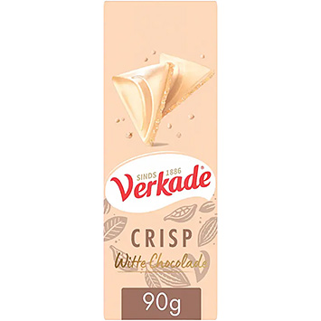 Verkade Specials crisp witte chocolade reep 90g